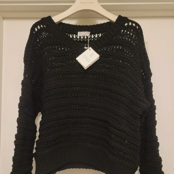 Brunello Cucinelli cotton V neck sweater - Picture 2 of 8